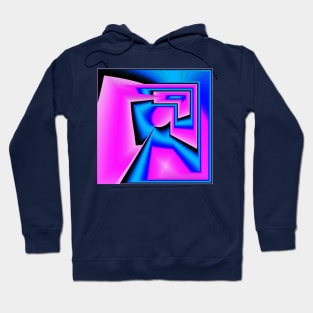 Blue and pink Hoodie